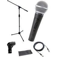 [아마존베스트]Shure SM58-S Microphone Bundle with on/off Switch, clip and pouch, MIC Boom Stand and XLR Cable