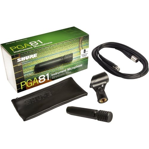 Shure PGA81-XLR Cardioid Condenser Instrument Microphone with 15 XLR-XLR Cable