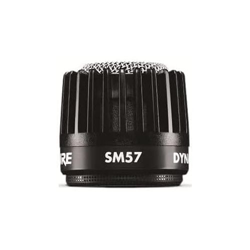  Shure SM57-LCE Cardioid Dynamic Instrument Microphone with Pneumatic Shock Mount, A25D Mic Clip, Storage Bag, 3-pin XLR Connector, No Cable Included (SM57-LC), Black