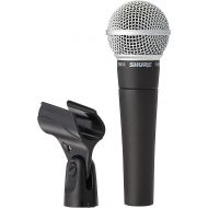 Shure SM58 Cardioid Dynamic Vocal Microphone with 25 XLR Cable, Pneumatic Shock Mount, Spherical Mesh Grille with Built-in Pop Filter, A25D Mic Clip, Storage Bag, 3-pin XLR Connect