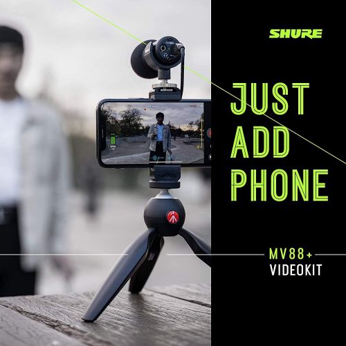  [아마존베스트]Shure MV88+ Video Kit with Digital Stereo Condenser Microphone for Apple and Android