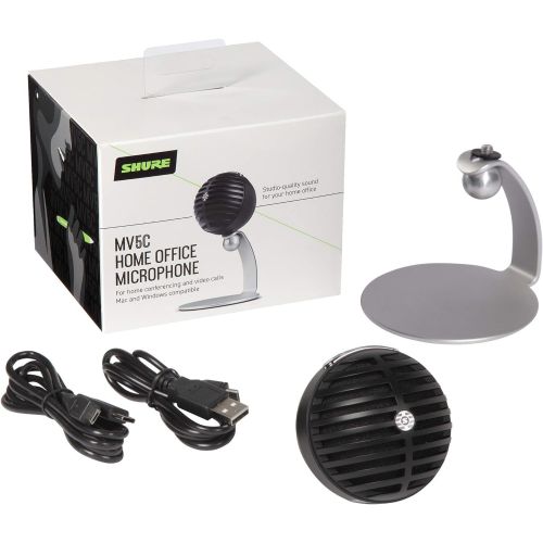  [아마존베스트]Shure MV5C Home Office Microphone, Conferencing Microphone for Mac & PC, Crystal Clear Voice & Call, Durable & Portable Design, Quick & Easy Setup, Works with Team, Zoom & Others -