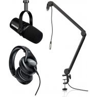 [아마존베스트]Shure MV7 Black + SRH440 + Gator 3000 Microphone Boom Stand
