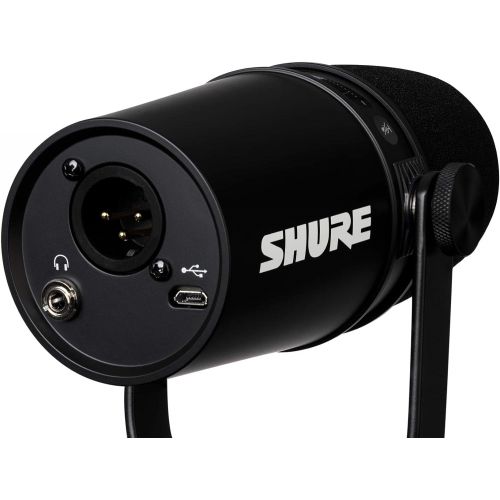  [아마존베스트]Shure MV7 Black + SRH440 + Gator 3000 Microphone Boom Stand