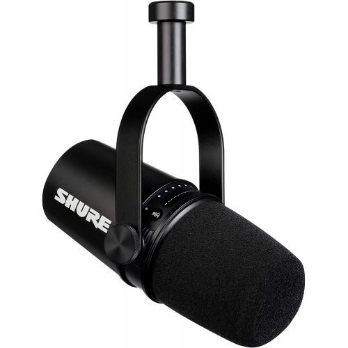  [아마존베스트]Shure MV7 Black + SRH440 + Gator 3000 Microphone Boom Stand