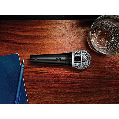  [아마존베스트]Shure PGA48 Cardioid Dynamic Vocal Microphone with XLR to QTR Cable, PGA48-QTR-E, Black, Metallic