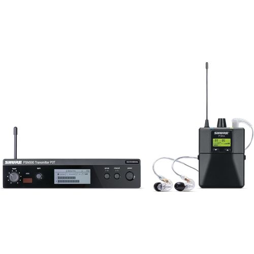  Shure P3TRA215CL PSM300 Wireless Stereo Personal Monitor System with SE215-CL Earphones, G20