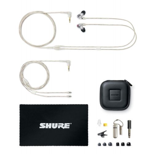  Shure SE846-CL Sound Isolating Earphones with Quad High Definition MicroDrivers and True Subwoofer