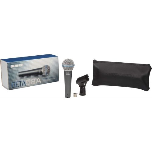  Shure BETA 58A Supercardioid Dynamic Microphone with High Output Neodymium Element for VocalInstrument Applications