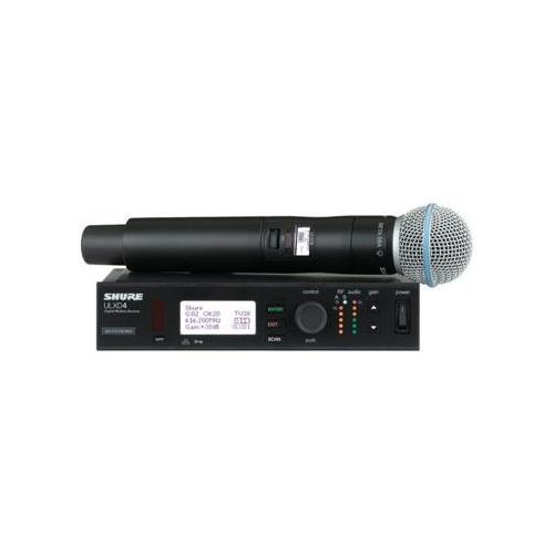  Shure ULXD2 Digital Handheld Wireless Transmitter with Beta 58A Microphone