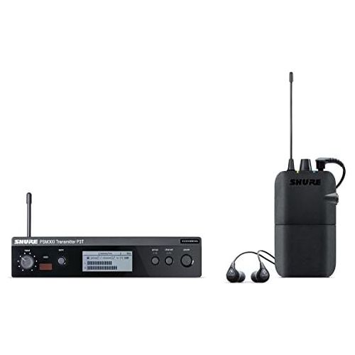  Shure P3TR112GR PSM300 Wireless Stereo Personal Monitor System with SE112-GR Earphones, H20