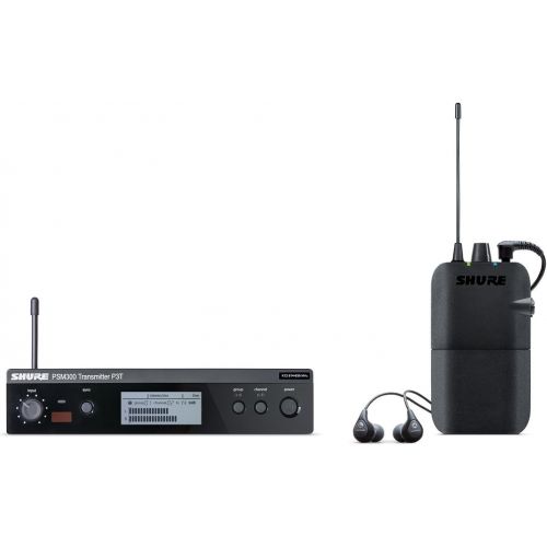  Shure P3TR112GR PSM300 Wireless Stereo Personal Monitor System with SE112-GR Earphones, H20