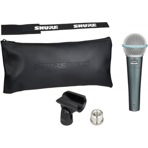  Shure BETA58A Supercardioid Dynamic Microphone wKnox Boom Arm Stand & Headphones