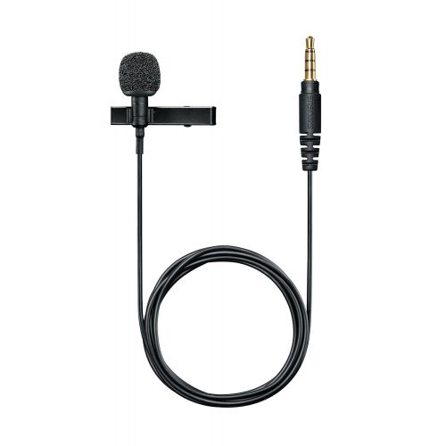  Shure MVL Omnidirectional Condenser Lavalier Microphone [18 (3.5mm)] + Windscreen, Tie-Clip, Mount and Carrying Pouch