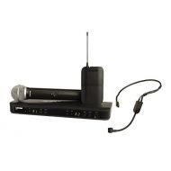 Shure BLX1288P31 Dual Channel Combo Wireless System with PG58 Handheld and PGA31 Headset Microphones, H9