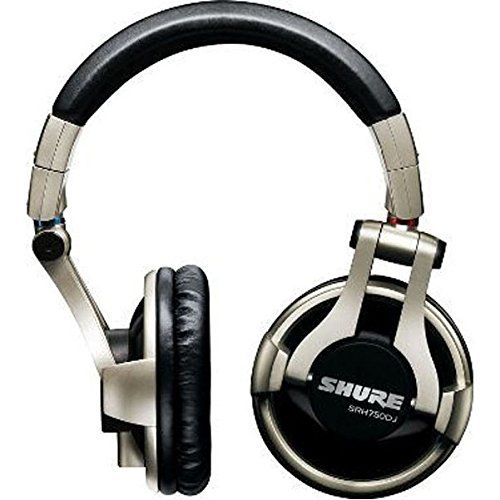  Shure SRH750DJ Professional Quality DJ Headphones (Gold)