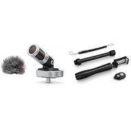 Shure MV88 iOS Digital Stereo Condenser Microphone for Iphone-Ipad-Ipod with AMV88 Rycote Windjammer and iKlip Grip Multi-functional Stand