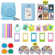 Shutter Fujifilm Instax Mini 11, Sky Blue Camera Accessories Bundle, Set Includes: Camera Case with Strap, 1 Album, 4 Color Filters, Selfie Lens, 6 Magnets + 10 Hanging + Creative Frames,