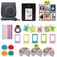 Shutter Fujifilm Instax Mini 11, Charcoal Gray Camera Accessories Bundle, Set Includes: Camera Case with Strap, 1 Album, 4 Color Filters, Selfie Lens, 6 Magnets + 10 Hanging + Creative Fra