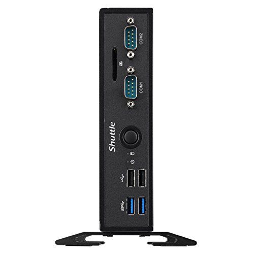  Shuttle XPC Slim DS68U, Intel Skylake Celeron 3855U, Dual Gigabit LAN, Fanless Design, Dual Video Output DDR3L SODIMM Max 32GB