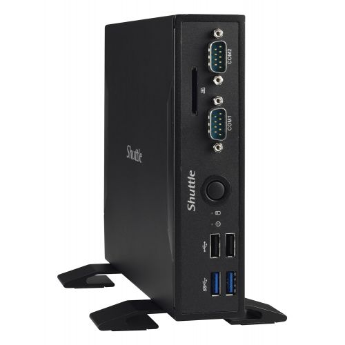  Shuttle XPC Slim DS68U, Intel Skylake Celeron 3855U, Dual Gigabit LAN, Fanless Design, Dual Video Output DDR3L SODIMM Max 32GB