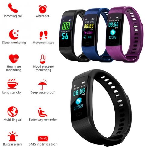  Shuwe Fitness Tracker, Smart Watch with Color Screen, Activity Tracker with Heart Rate Monitor, Calories Track, Sleep Monitor Smart Bracelet Pedometer Wristband for Android and iOS