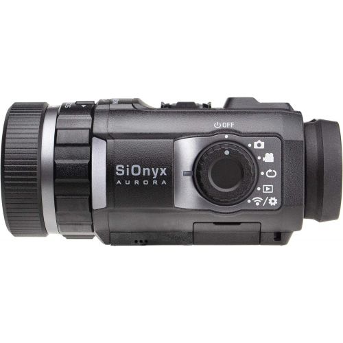  [아마존베스트]SIONYX Aurora Black I True-Color Digital Night Vision Camera with Picatinny Rail Mount I Ultra Low-Light IR Technology I Weapon Rated, Water Resistant, WiFi & Time Lapse.
