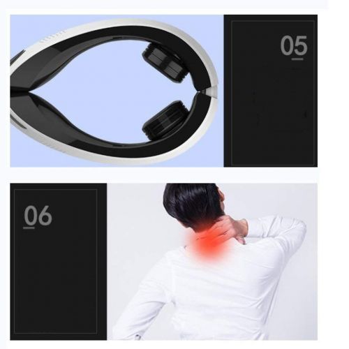  Sibcop5 Massager Intelligent Cervical Massager Digital Cervical Vertebra Equipment Vibration Physiotherapy Electric Pulse Neck Massager Health Care Neck Massager (Color : B)