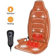 Sibcop5 Massager Back Massager Vibration Massage Chair with Heat - Massage Seat Cushion with 8 Vibrating Motors 4 Modes 3 Adjustable Speeds for Back and Thigh Relaxation - Home Office Car