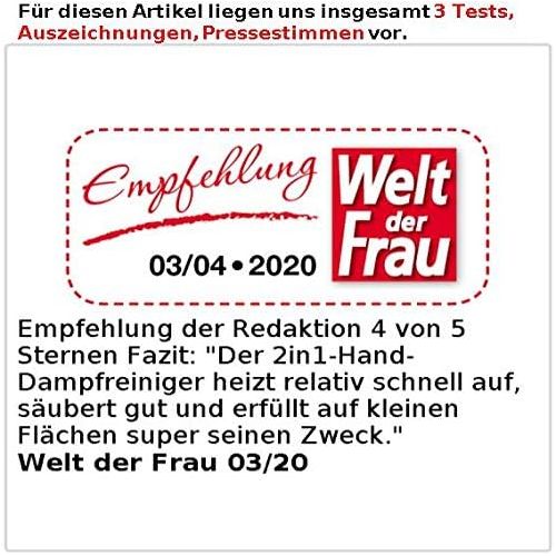  Sichler Haushaltsgerate Dampfente: 2in1-Hand-Dampfreiniger, Dampfmopp & -Besen, 13-tlg. Zubehoer, 1.050W (Fliesenfugenreiniger)