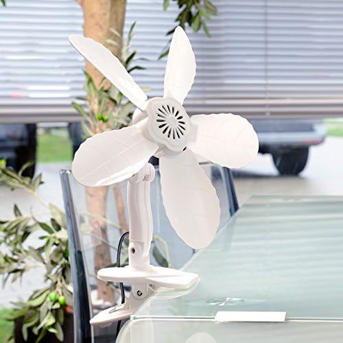  Sichler Haushaltsgerate Klemm Ventilator: Tisch-Ventilator mit Befestigungs-Clip, 11 Watt, Ø 34 cm (Kleiner Ventilator)