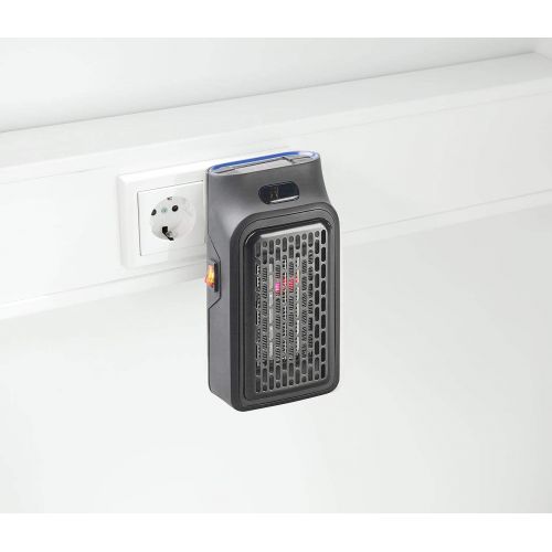  Sichler Haushaltsgerate Steckdosenheizer: Mini-Steckdosen-Heizluefter mit Timer & Fernbedienung, 2-stufig, 500 W (Mini Heizer)