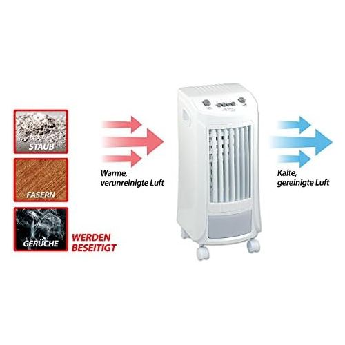  Sichler Haushaltsgerate Ventilator Wasserkuehlung: Luftkuehler mit Wasserkuehlung LW-440.w, 65 Watt, Swing-Funktion (Klimaanlage Wasserkuehlung)