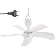 [아마존베스트]Sichler Haushaltsgerate Mini Ceiling Fan: VT-141.D Mobile Ceiling Fan with Hanger, 41 cm, 9 W (Ceiling Fan with Plug)