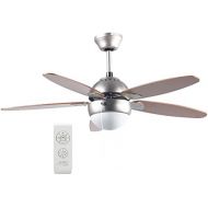[아마존베스트]Sichler Haushaltsgerate Fan: Ceiling Fan VT-597 m. Wooden Wings, Lighting, Remote Bed, Diameter 92 cm (Ceiling Fan with Light)