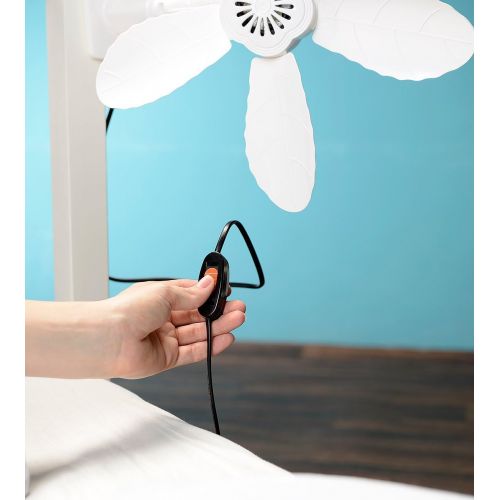  [아마존베스트]Sichler Haushaltsgerate Clamping fan: table fan with attachment clip, 11 watts, diameter 34 cm (small fan).