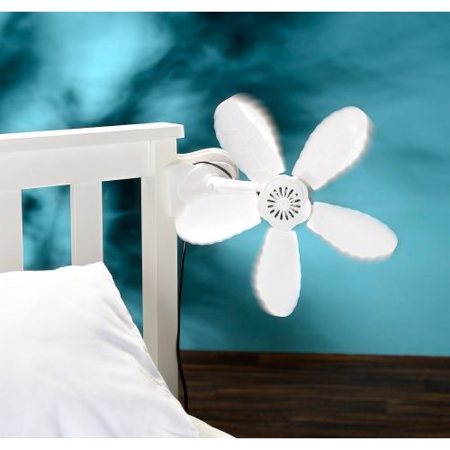  [아마존베스트]Sichler Haushaltsgerate Clamping fan: table fan with attachment clip, 11 watts, diameter 34 cm (small fan).