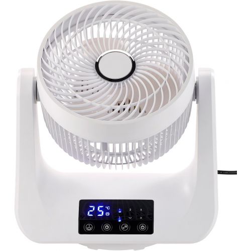  [아마존베스트]Sichler Haushaltsgerate Fan 3D: Digital 3D Robot Room Fan & Air Circulator, 45 Watt, Diameter 21 cm (Standing Fans)