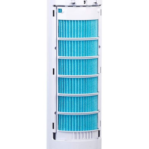  [아마존베스트]Sichler Haushaltsgerate, Fan With Cooling: 3 in 1 Tower Fan, Air Cooler, Humidifier, 80° Oscillation, 40 W, Fan with Cooling Function