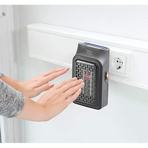  [아마존베스트]Sichler Haushaltsgerate Socket heater: mini socket heater with timer, 2 speed levels, 350 W (mini socket heating).