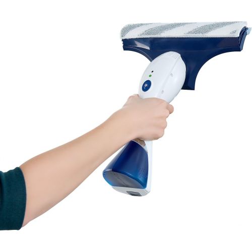  [아마존베스트]Sichler Haushaltsgerate Window cleaning: 3-in-1 window vacuum cleaner with spray function and wiper, battery, 1 hour run time (battery window cleaner).