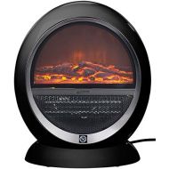 Sichler Haushaltsgerate Ceramic Fan Heater in Flames Design Black 2 Settings 1500 W (Auxiliary Heater)