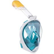 Sici Schnorchelmaske Vollgesichtsmaske fuer Erwachsene, 180 ° Seaview Easy Breathing Schnorchelmasken fuer Erwachsene oder Kinder Anti-Fog Anti-Leak-Sicherheitstauchen, GoPro-kompatibel