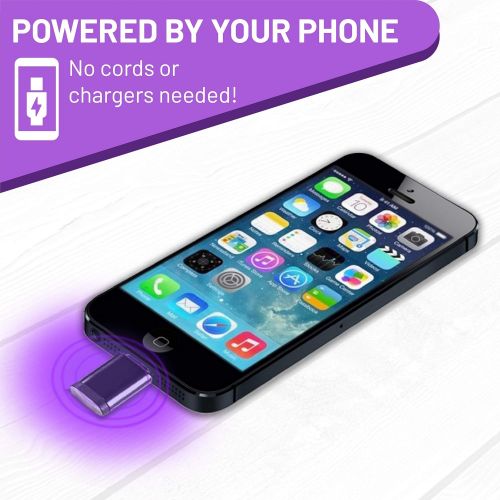  Sidelinx UV Light Sanitizer for Phone - Portable UVC Light Sterilizer - Mini UV Disinfection Device Powered by Your Phone (Compatible with iPhone Port)