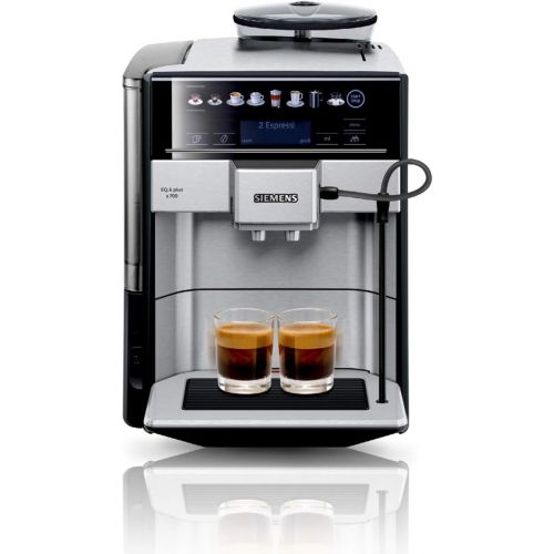  Siemens EQ.6 Plus s700 Kaffeevollautomat (1500 Watt, Keramik-mahlwerk, Touch-Sensor-Direktwahltasten, personalisierte Getraenke, Doppeltassenbezug) edelstahl