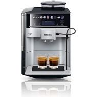 Siemens EQ.6 Plus s300 TE653501DE Kaffeevollautomat (1500 Watt, Keramik-mahlwerk, Touch-Sensor-Direktwahltasten, personalisiertes Getraenk) silber