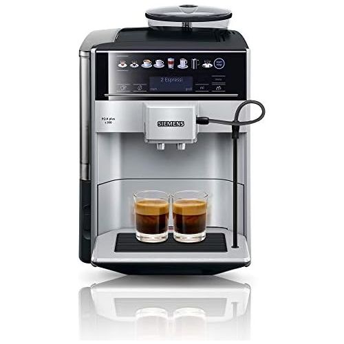  Siemens EQ.6 Plus s300 TE653501DE Kaffeevollautomat (1500 Watt, Keramik-mahlwerk, Touch-Sensor-Direktwahltasten, personalisiertes Getraenk) silber