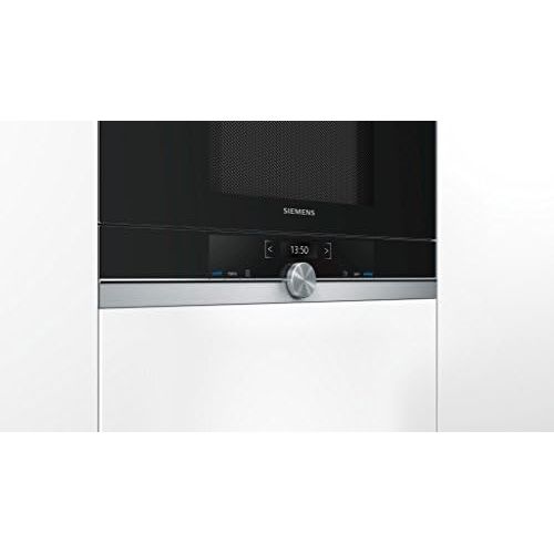  Siemens BE634RGS1 iQ700 Mikrowelle / 900 W / 21 L Garraum / LED-Innenbeleuchtung / Edelstahl