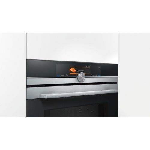  Siemens iQ700 Home Connect HN678G4S6 Mikrowellen-Backofen mit Dampfunterstuetzung / Edelstahl / activeClean / Home Connect / TFT-Touchdisplay Plus