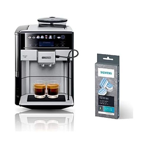  Siemens EQ.6 Plus s700 TE657503DE Kaffeevollautomat (1500 Watt, Keramik-mahlwerk, Touch-Sensor-Direktwahltasten, personalisierte Getranke, Doppeltassenbezug) edelstahl